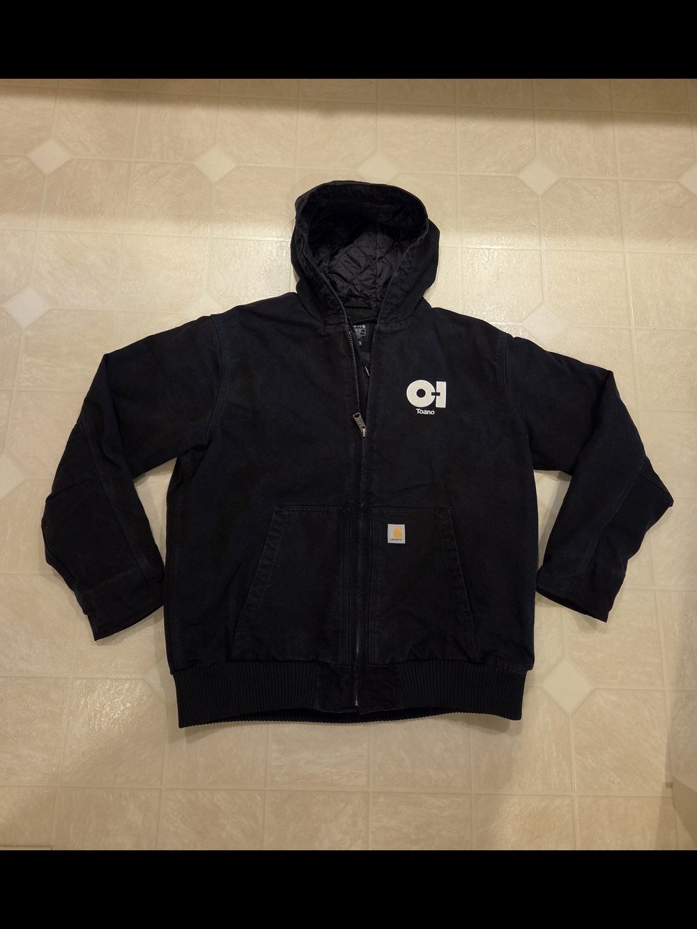 Carhartt J130 Loose Fit Active Jacket Hooded Black Men’s size XL
